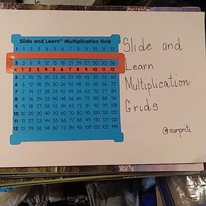 NWT Slide and Learn Multiplication Grid